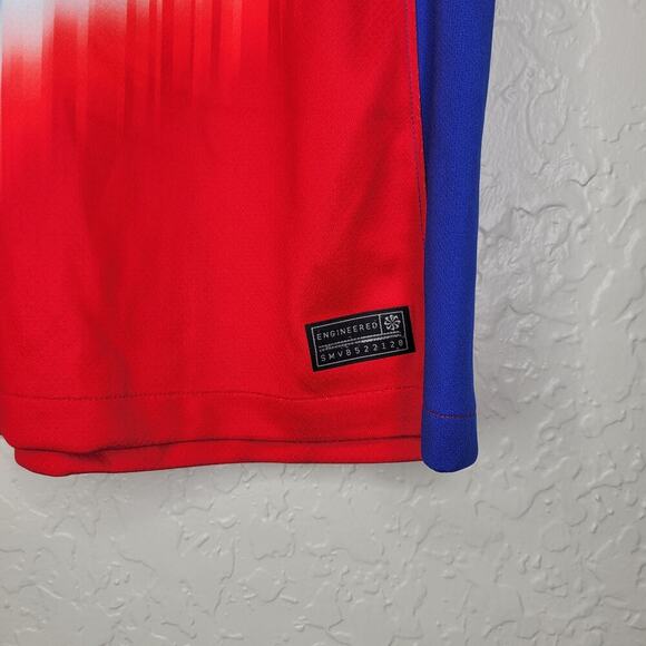 Nike USA 2024 Home Soccer Jersey Womens Large Blue Red Dri Fit Wicking Stretch - Picture 4 of 9